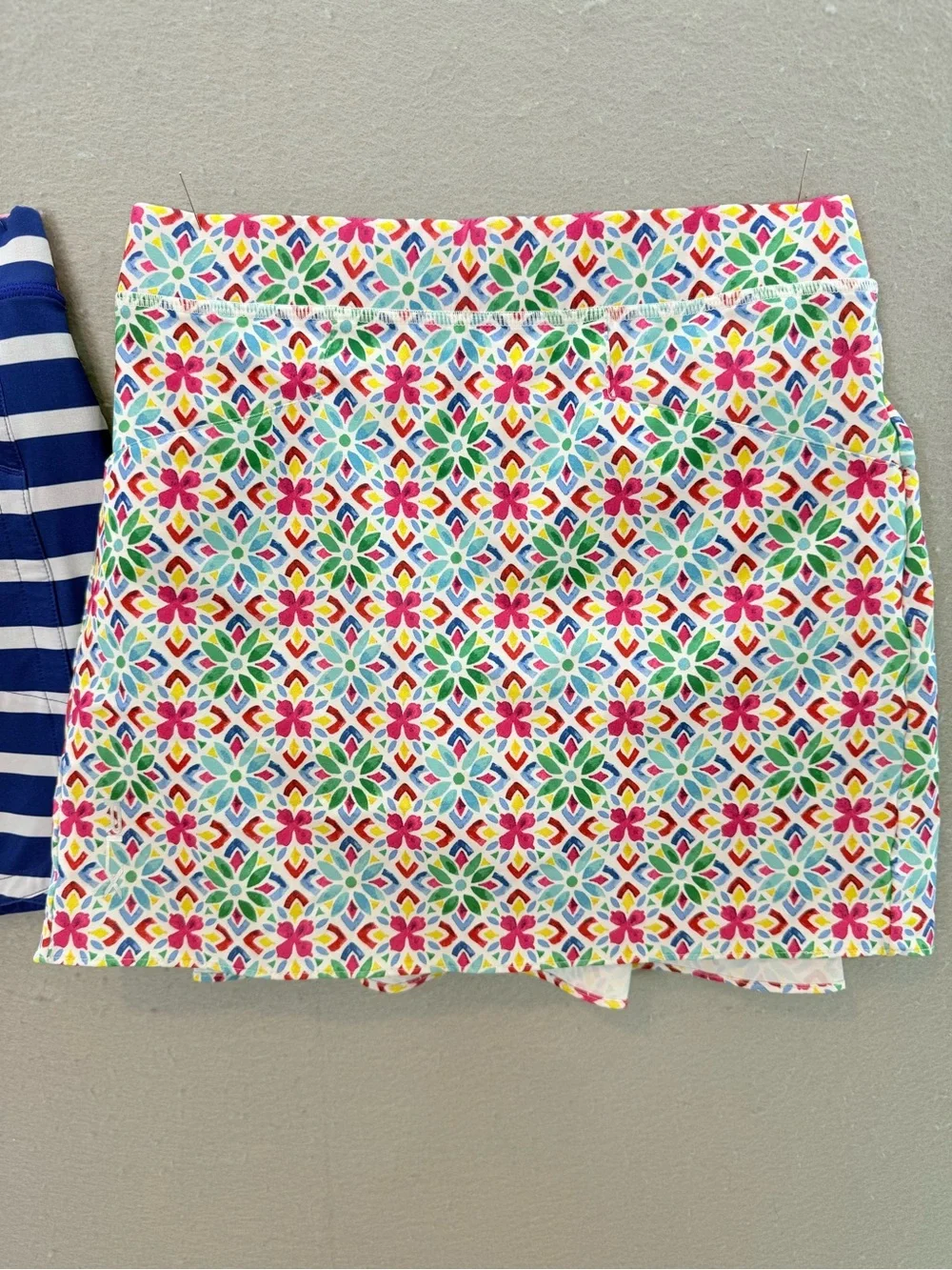RLX Ralph Lauren Girls athletic set of 2 Skort printed floral & stripe size S /7